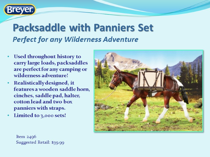 Packsaddle with Panniers Set Perfect for any Wilderness Adventure Used throughout history to carry